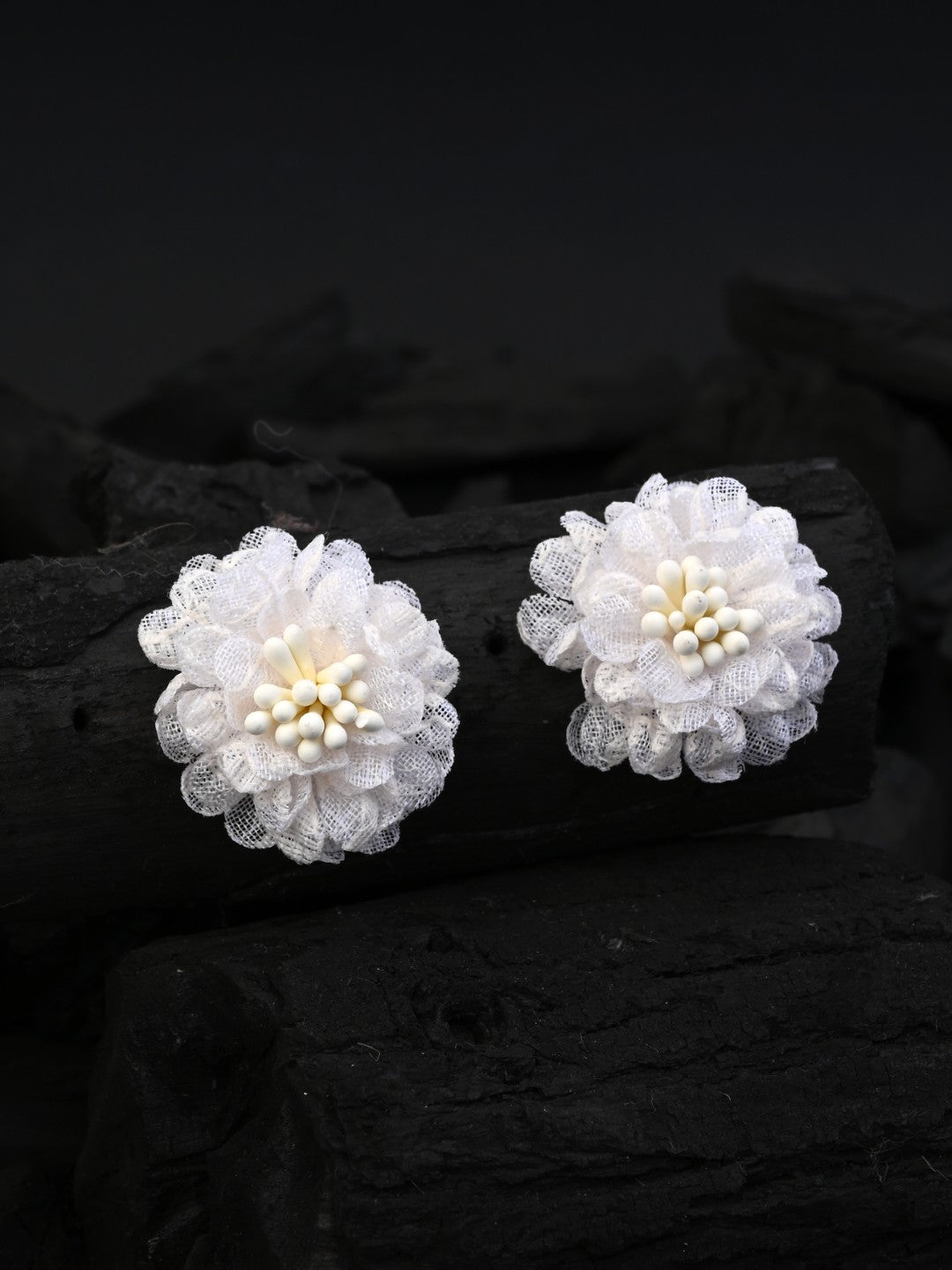 Ivory Daisy Bloom Studs