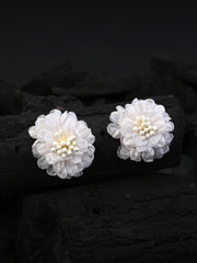 Ivory Daisy Bloom Studs