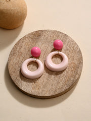 Blush Pink Swirl Earring