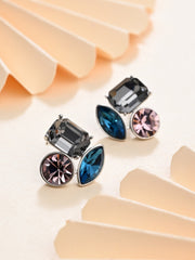 Midnight Prism Stud Earrings