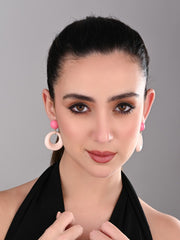 Blush Pink Swirl Earring