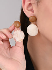 Ivory Gleam Drop Earrings