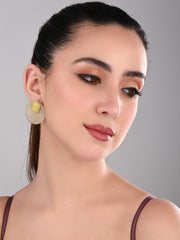 OLIVE MIST STUD EARRING