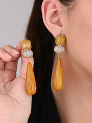 Gemstone Cascade Drop Earrings