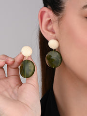 Verdant Glow Drop Earrings