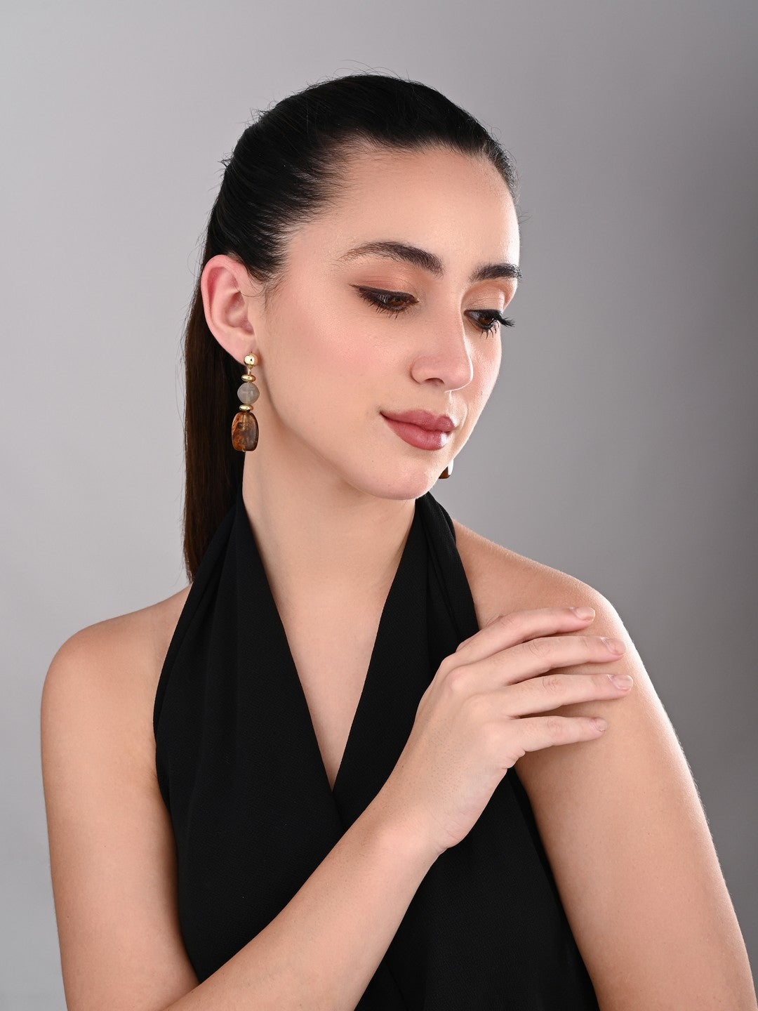 Mocha Drift Drop Earring