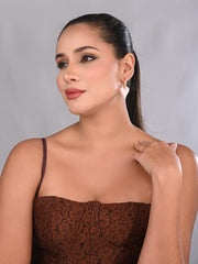 Pink Love glaze Heart Earrings