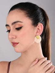 OLIVE MIST STUD EARRING