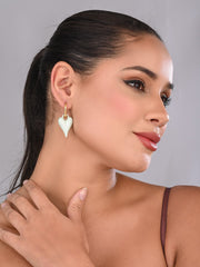 Blue Love glaze Heart Earrings