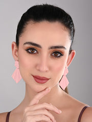 Blush Pink Petal Pop Fan Earrings