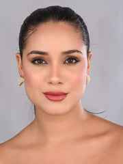 Amour Textured Heart Studs