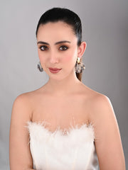 Smoky Quartz Resin Drop Earrings