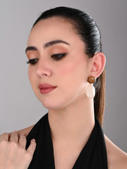 Ivory Gleam Drop Earrings