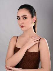 OLIVE MIST STUD EARRING