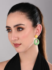 Meadow Green Swirl Earring