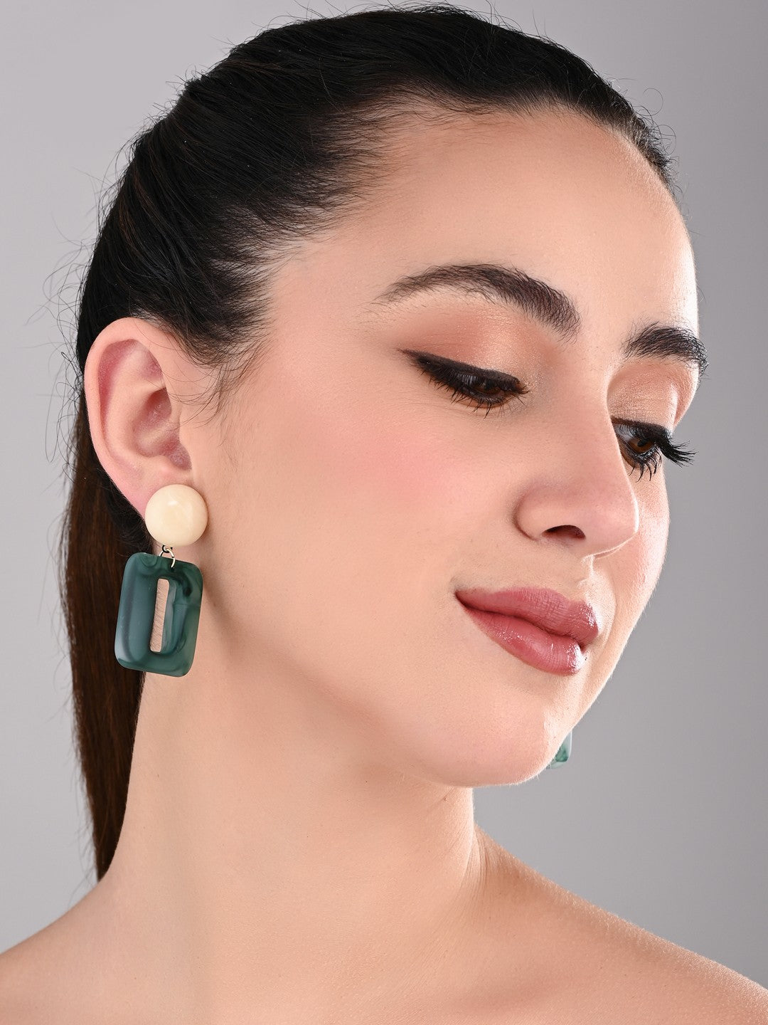 Marine Frame Drop Earrings