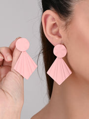 Blush Pink Petal Pop Fan Earrings