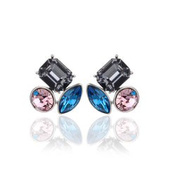 Midnight Prism Stud Earrings