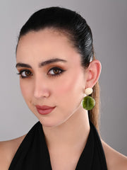 Verdant Glow Drop Earrings