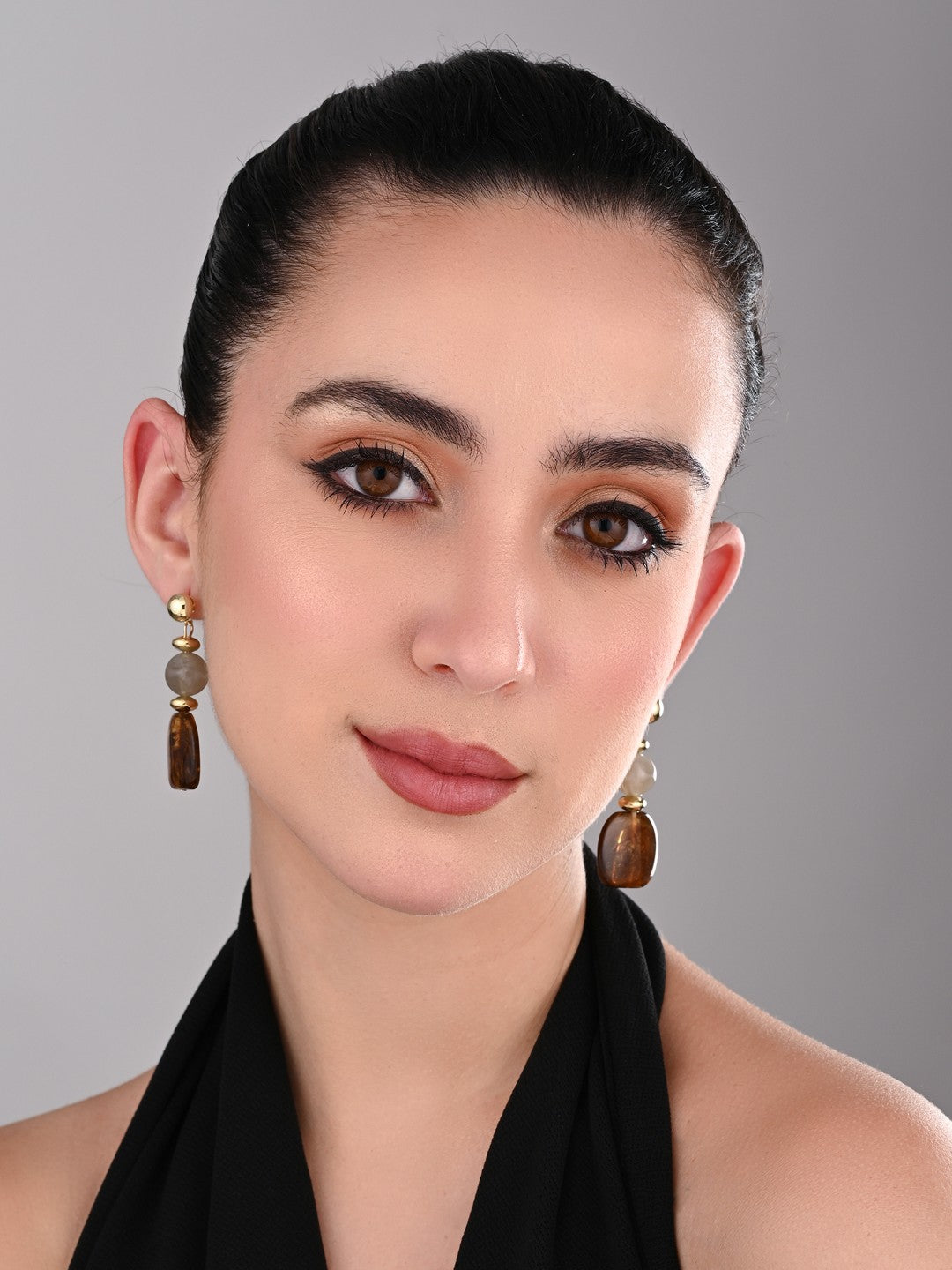 Mocha Drift Drop Earring
