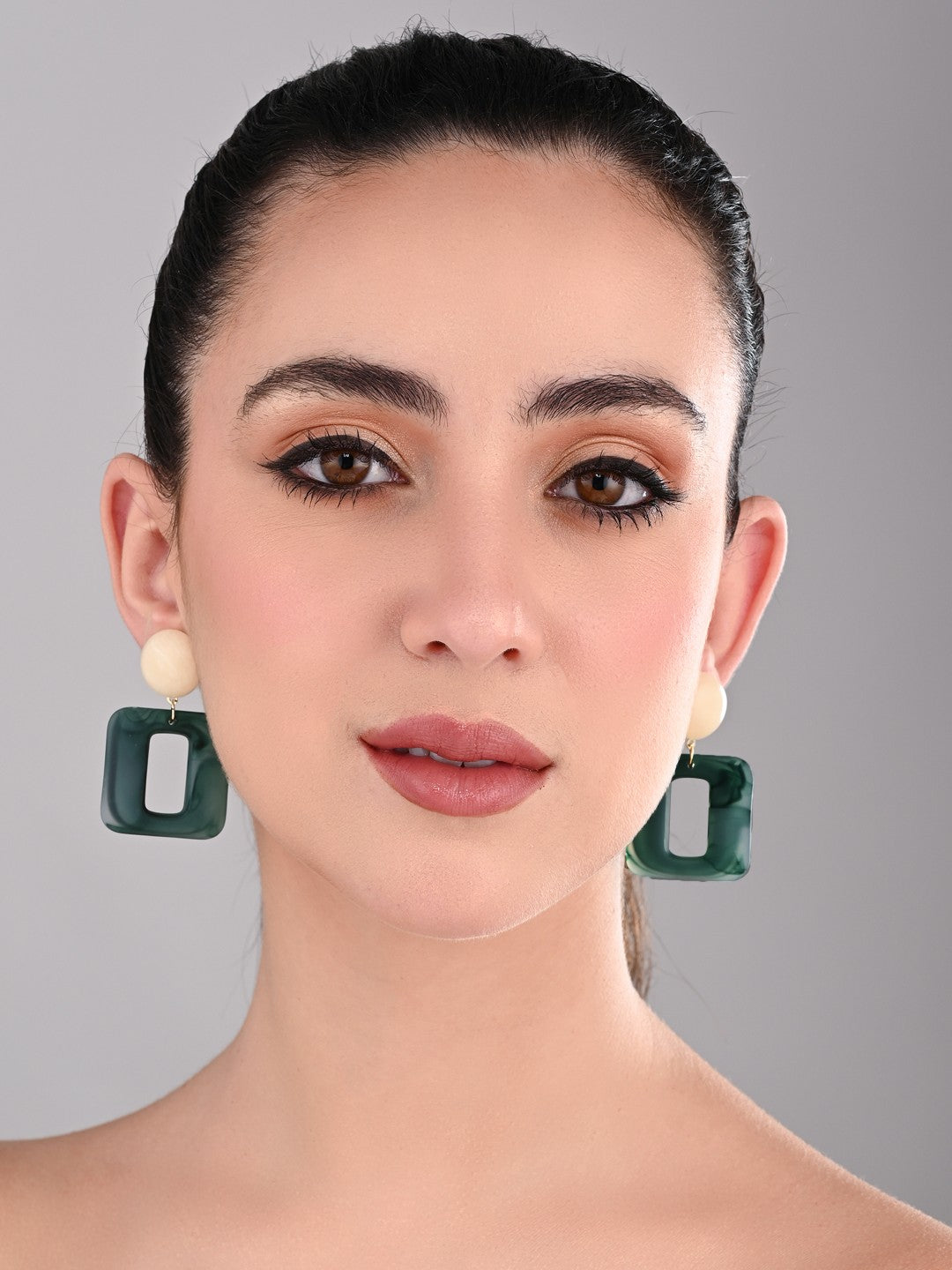 Marine Frame Drop Earrings