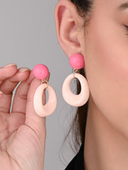 Blush Pink Swirl Earring