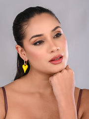 Sunlit Heart Charm Earrings