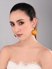 Burnt Amber Swirl Earrings