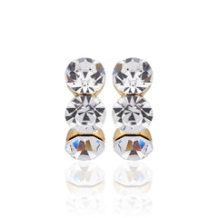 Classic Three-Stone Studs
