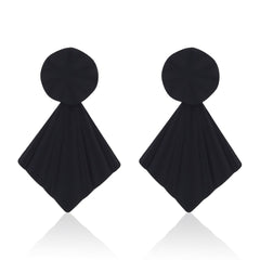 Black Petal Pop Fan Earrings