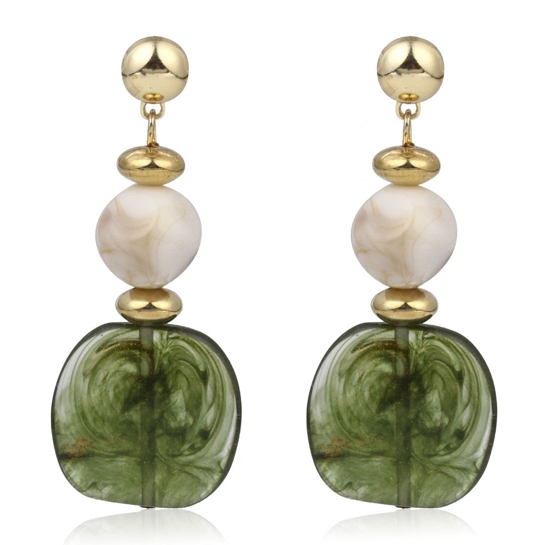 Emerald Tide Drop Earring
