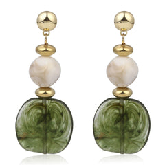 Emerald Tide Drop Earring