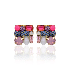Aurora Mosaic Multi-Stone Stud Earrings