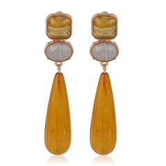 Gemstone Cascade Drop Earrings