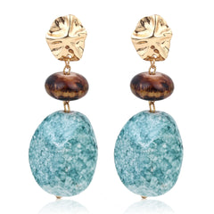 Emerald Aura Drop Earrings