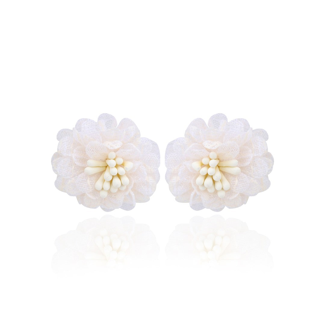 Ivory Daisy Bloom Studs