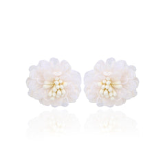 Ivory Daisy Bloom Studs
