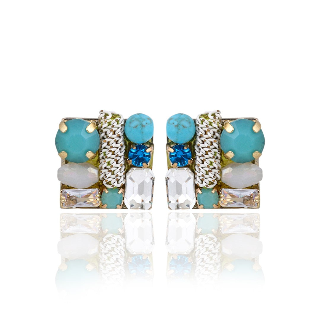 Celestial Teal Stud
