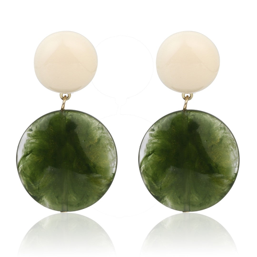 Verdant Glow Drop Earrings