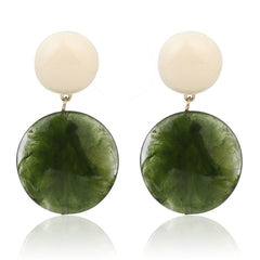 Verdant Glow Drop Earrings