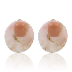 MOCHA SWIRL STUD EARRING