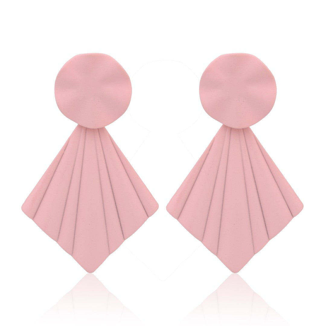 Blush Pink Petal Pop Fan Earrings
