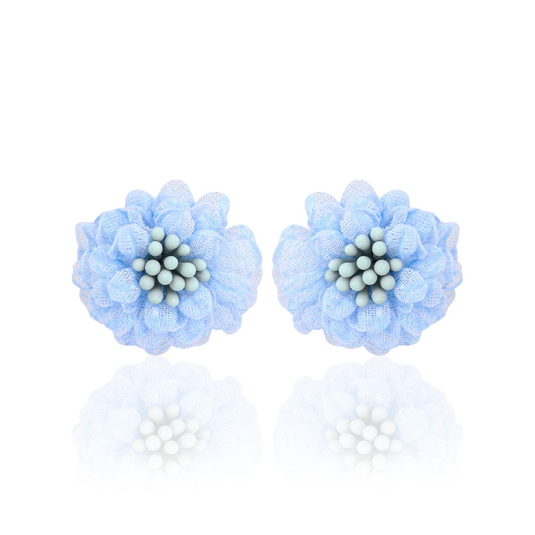 Blue Daisy Bloom Studs
