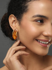 Amber Stud Earring