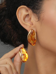 Amber Stud Earring