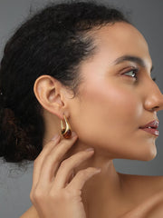 Amber Jelly Hoops Earring