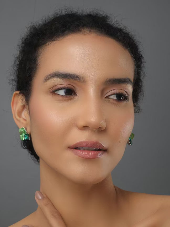 Fresh Square Green Earring