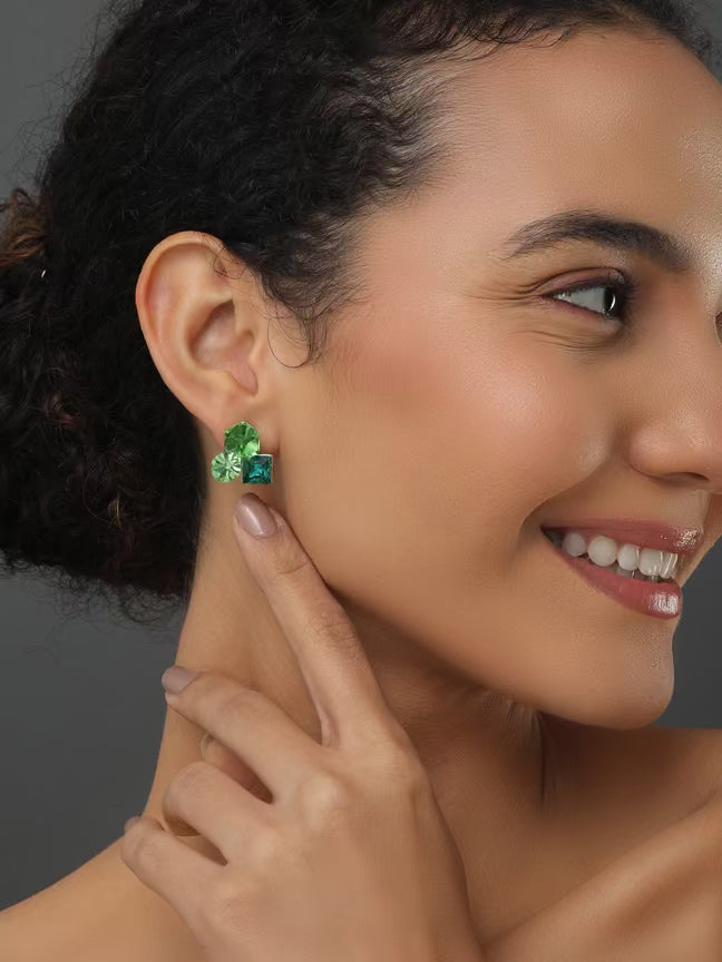 Fresh Square Green Earring