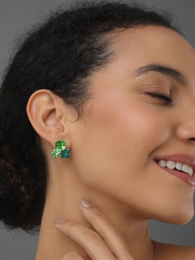 Fresh Square Green Earring