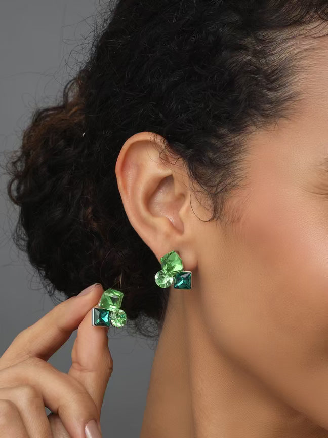 Fresh Square Green Earring